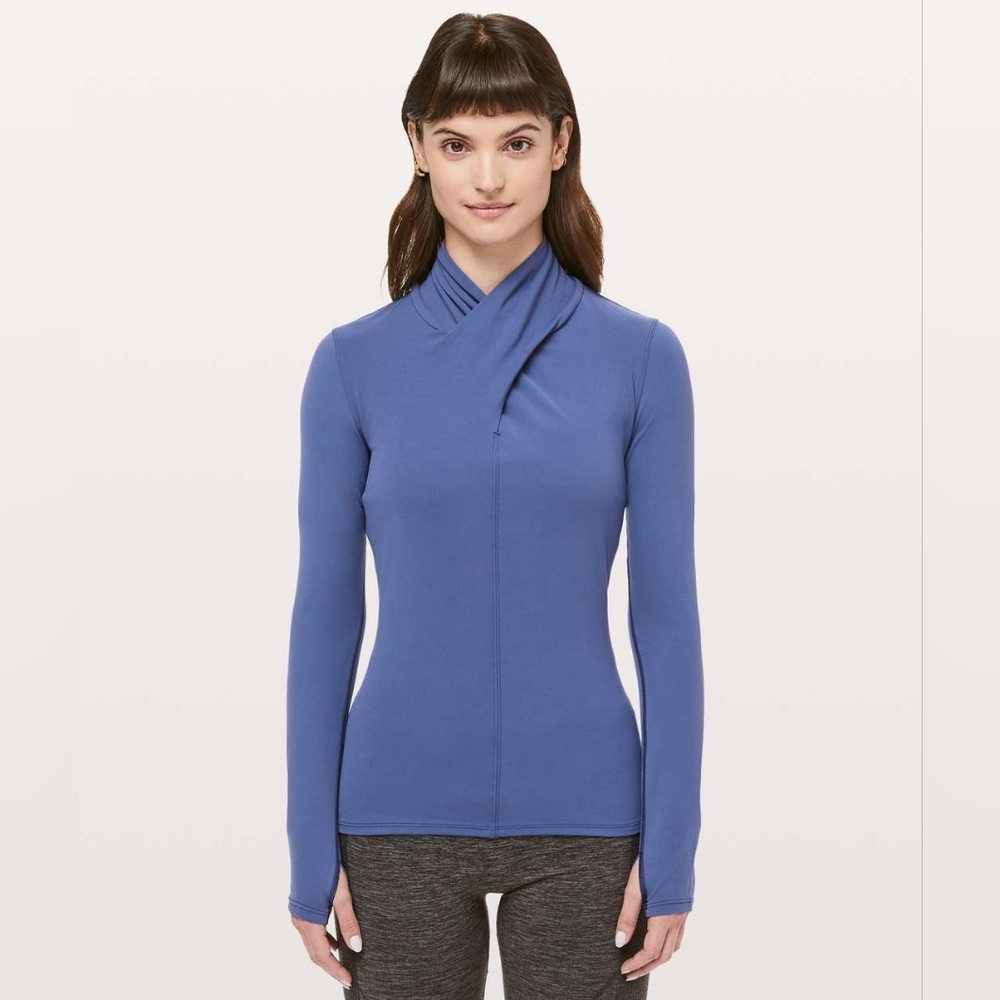 Lululemon Ethereal Long Sleeve | Size 10 | Gatsby Blue
